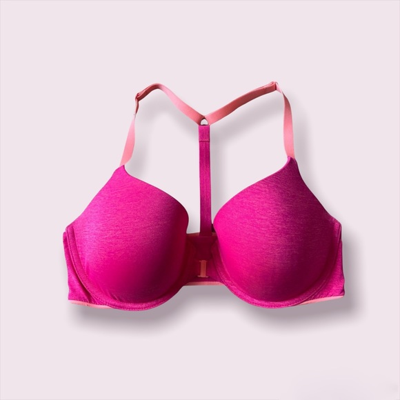 Victoria’s secret NWOT pink racerback semi demi bra 34D - Picture 1 of 11